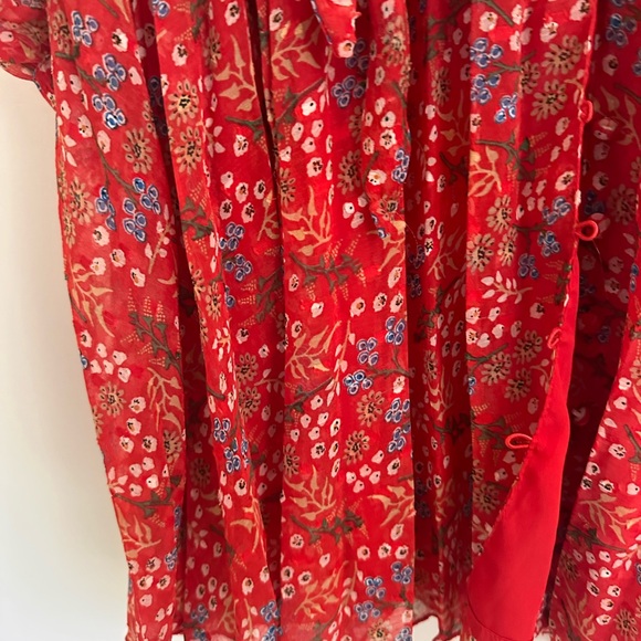 ASOS Maternity Red Floral Long Sleeve Dress - Picture 9 of 12